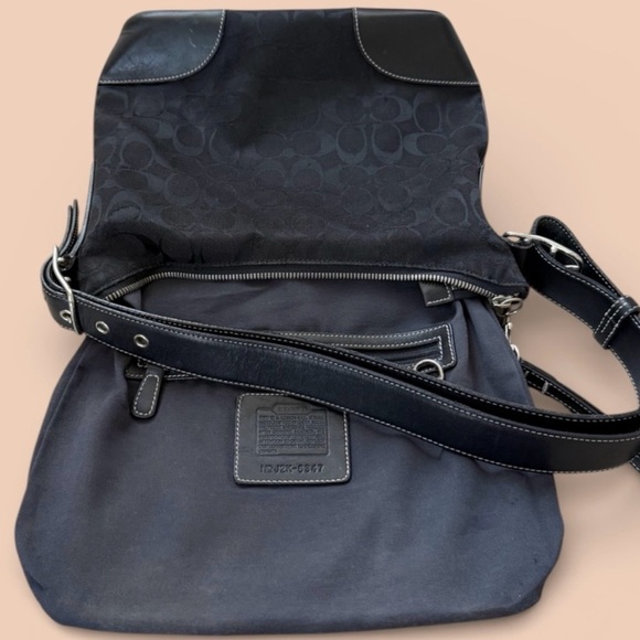 Vintage Y2K Coach Jacquard CC Logo Handbag - Picture 3 of 11